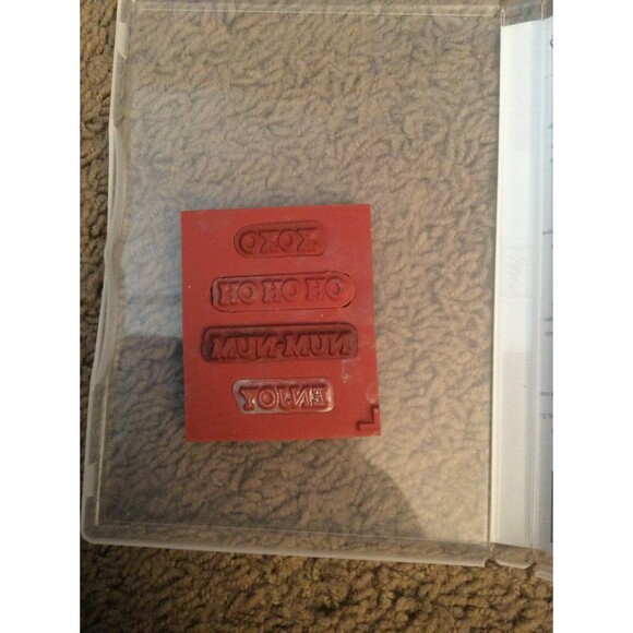 INVENTORY REDUCTION SALE. Oh Goodie Cling Mount Rubber Stampin Up Set B49 - Picture 2 of 3